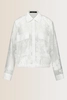 Blouse met ton-sur-ton print