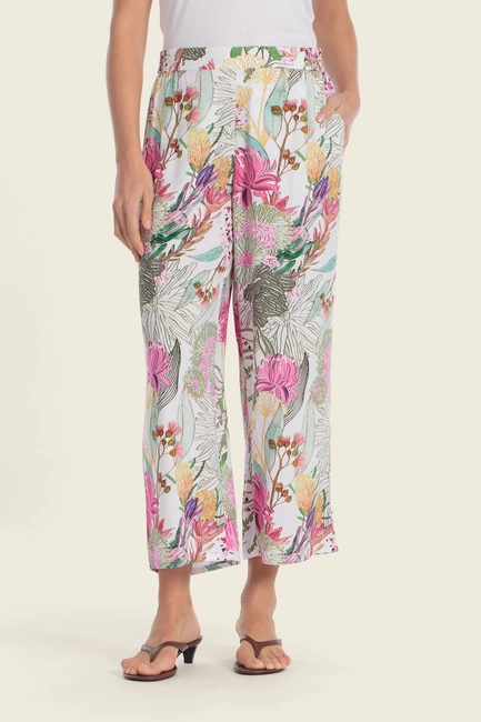 Broek met florale print