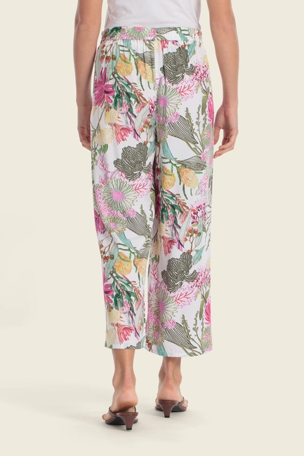 Broek met florale print