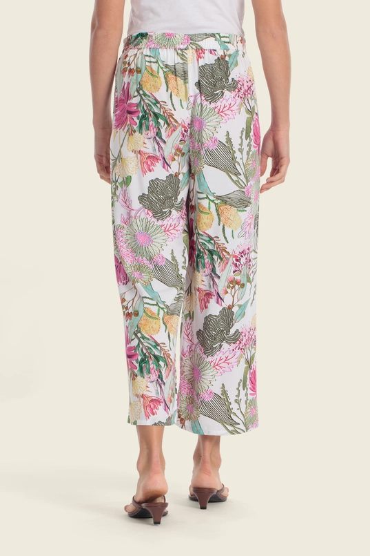 Broek met florale print