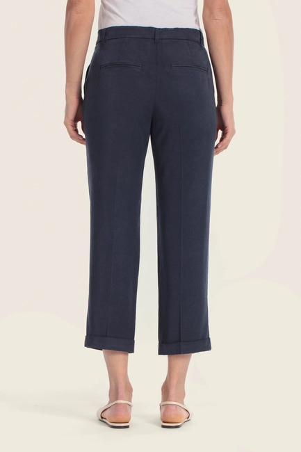 Cropped broek met omslag