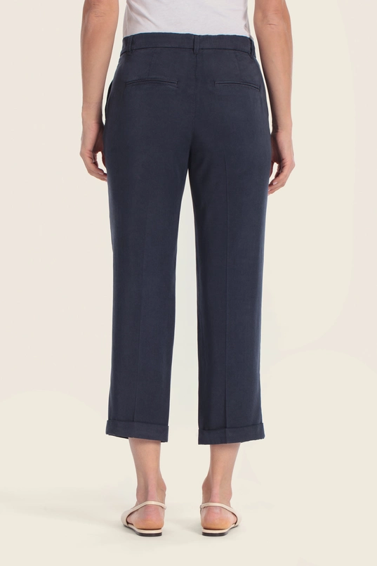 Cropped broek met omslag