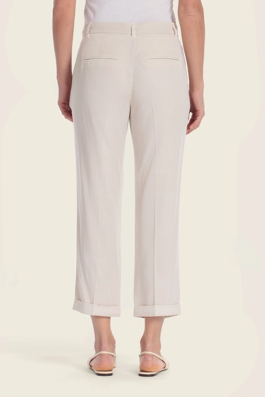 Cropped broek met omslag