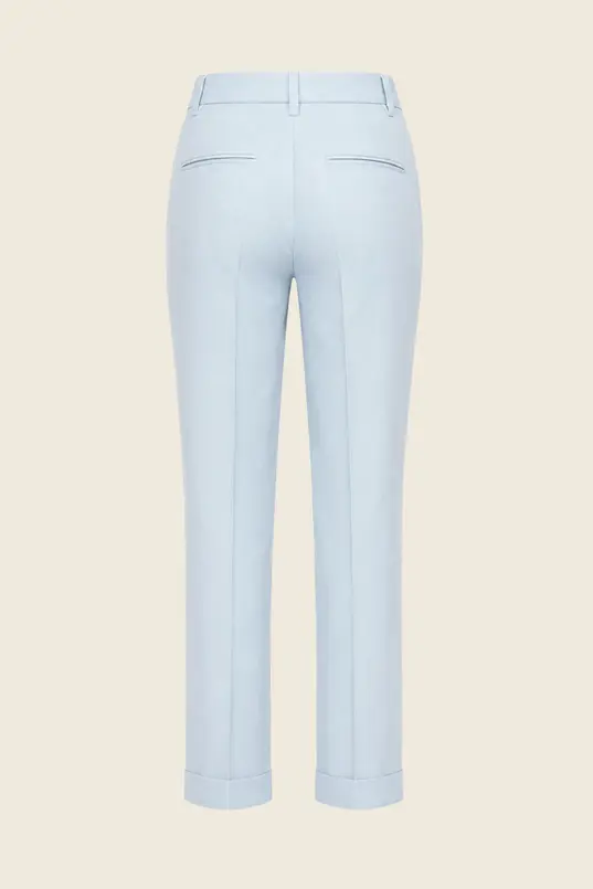 Cropped broek met omslag