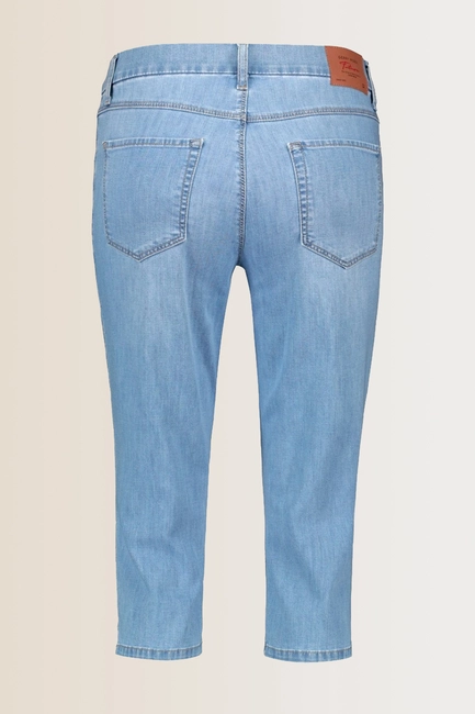 Cropped jeans met stretch