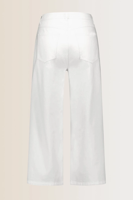 Cropped wide leg jeans