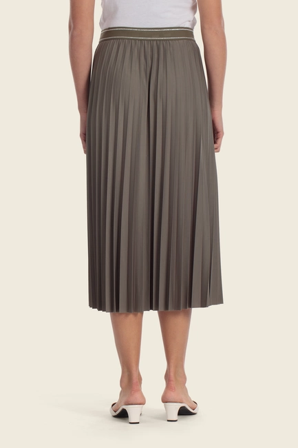 Elegante plissé midi rok
