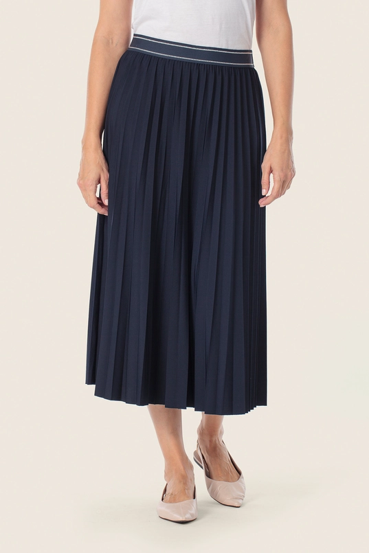 Elegante plissé midi rok
