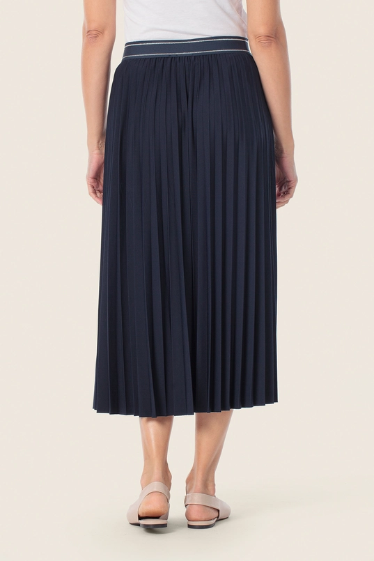 Elegante plissé midi rok