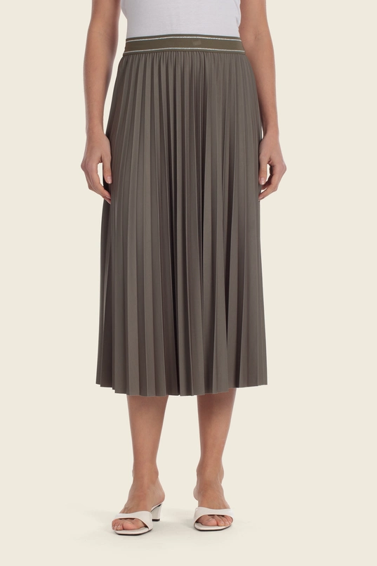 Elegante plissé midi rok