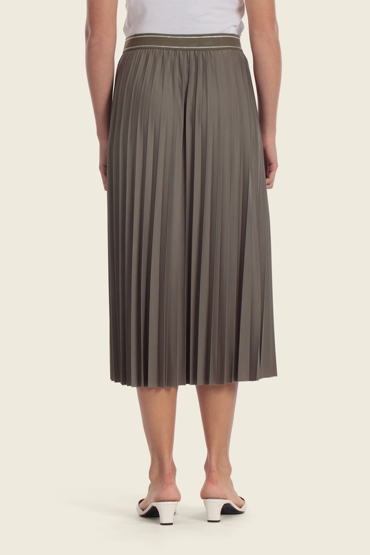 Elegante plissé midi rok