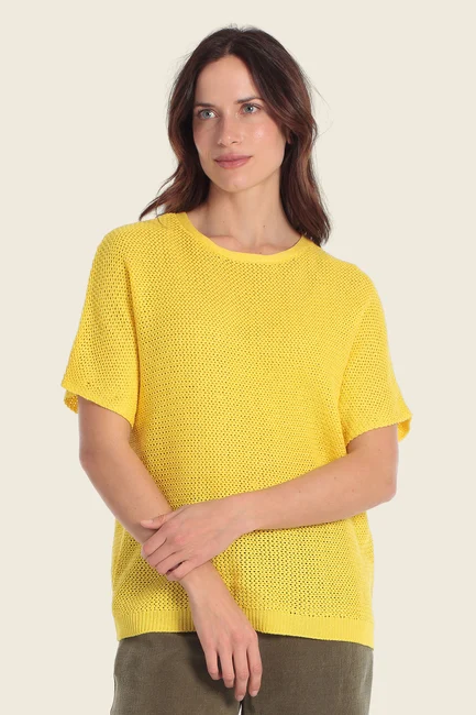 Fijngebreide top