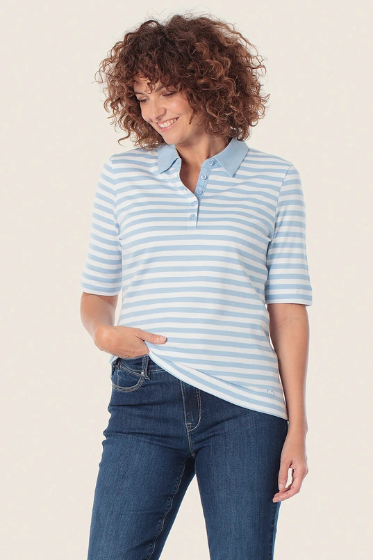 Gestreept poloshirt