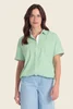 Gestreepte blouse met borstzakken