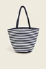 Gestreepte shopper