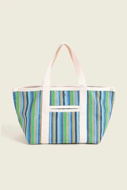 Gestreepte shopper