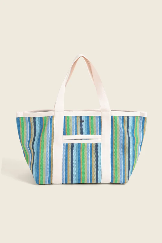 Gestreepte shopper