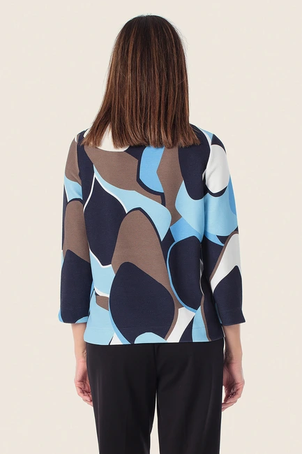Grafisch shirt met 3/4-mouwen