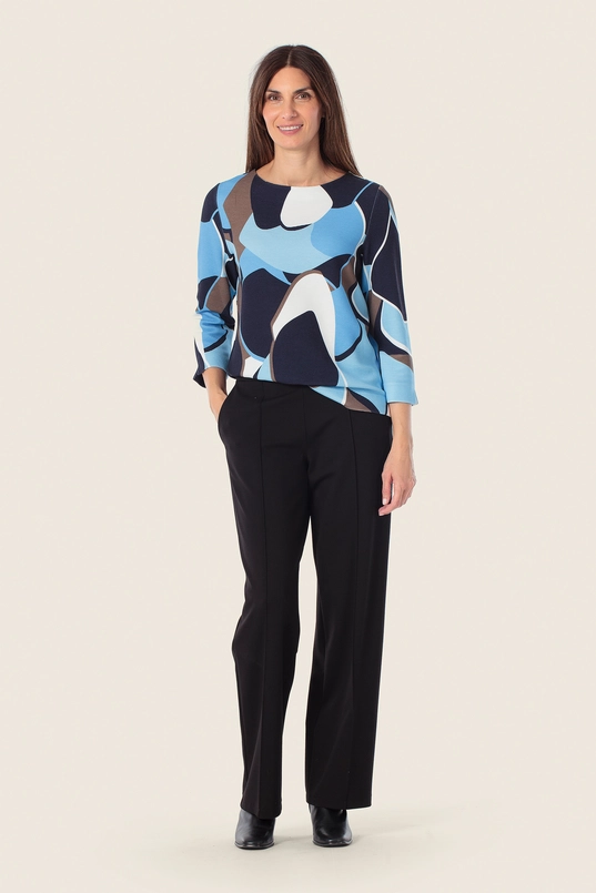Grafisch shirt met 3/4-mouwen