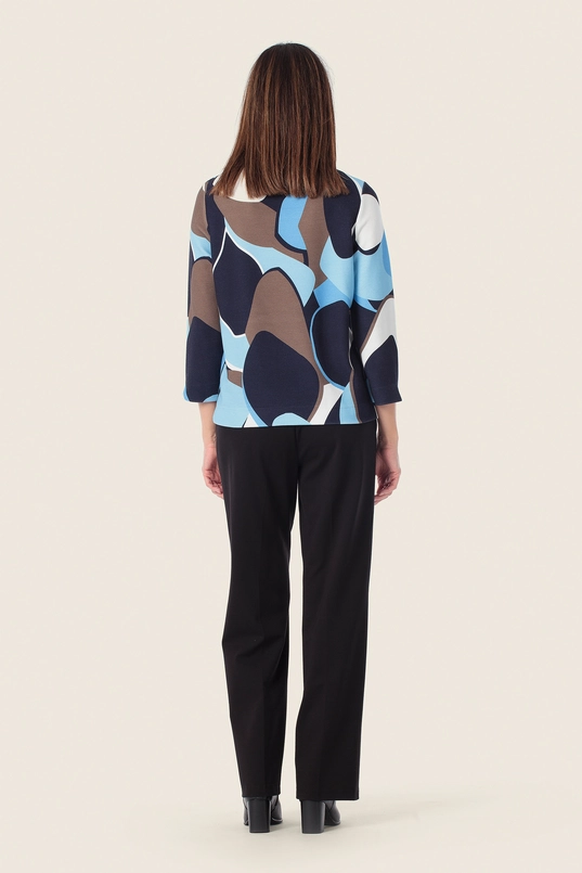 Grafisch shirt met 3/4-mouwen