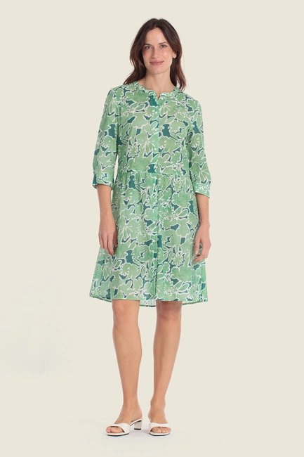 Jurk met abstract bloemendessin