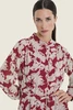 Jurk met bloemenprint en ceintuur