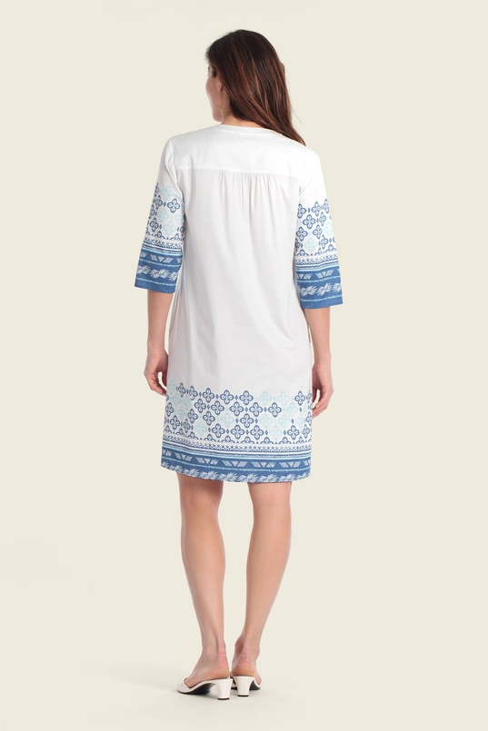 Jurk met botanisch dessin