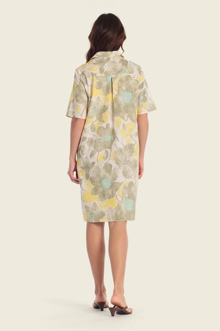 Jurk met botanische print