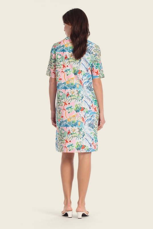 Jurk met tropische print