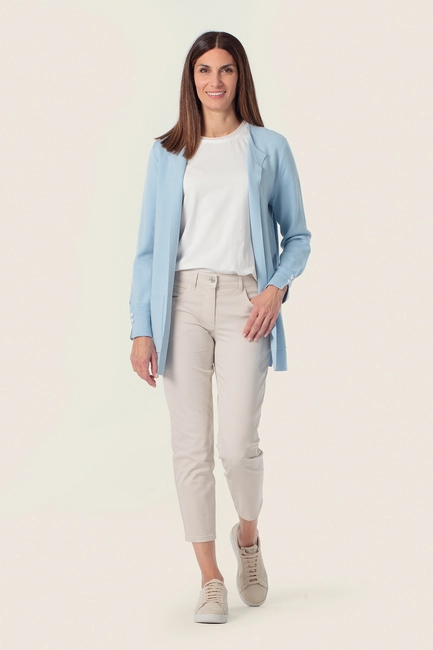 Lang vest met manchetdetail