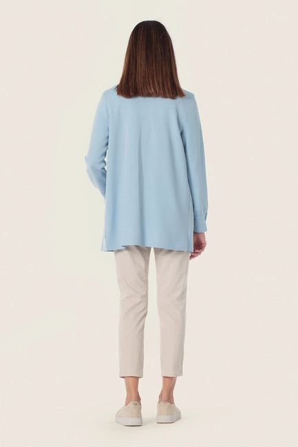 Lang vest met manchetdetail