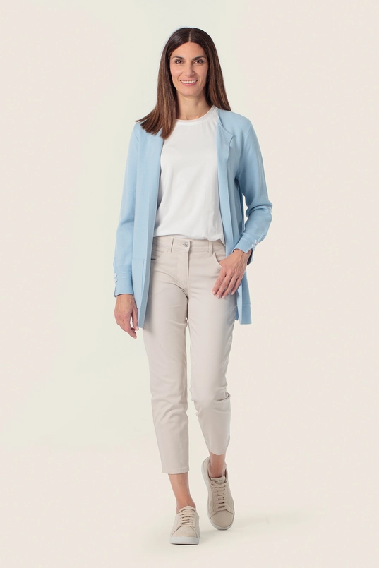 Lang vest met manchetdetail