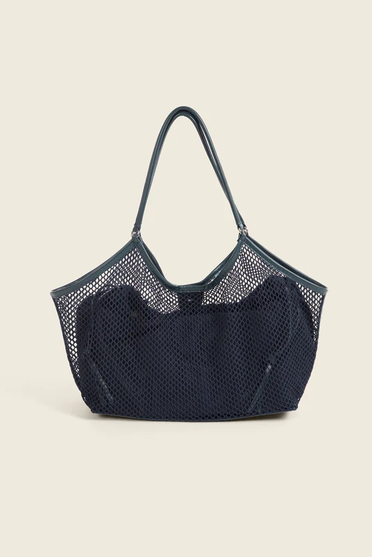 Mesh tas met binnentas