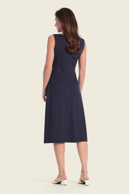 Midi-jurk met strak silhouet