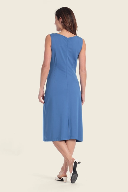 Midi-jurk met strak silhouet