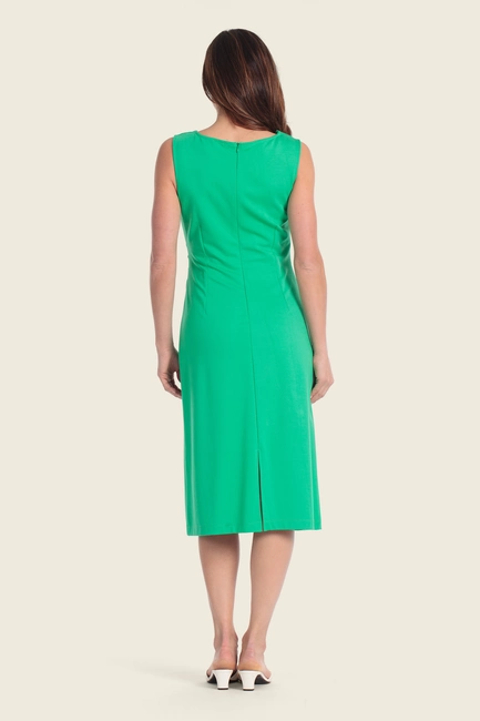 Midi-jurk met strak silhouet