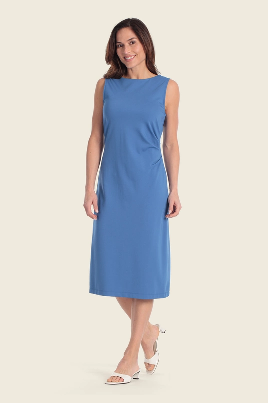 Midi-jurk met strak silhouet