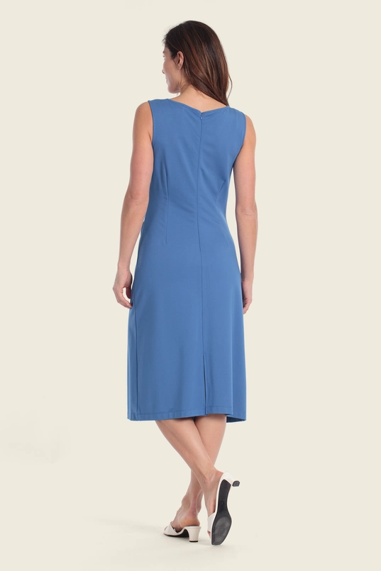 Midi-jurk met strak silhouet