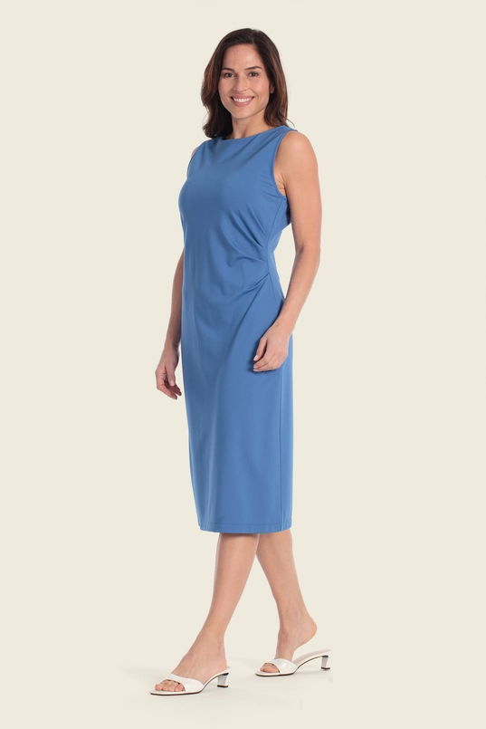 Midi-jurk met strak silhouet