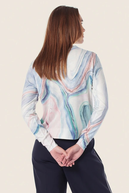 Pastel marmerprint vest
