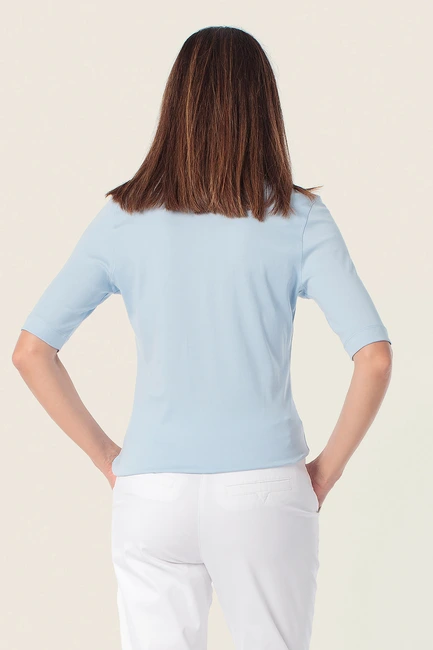Poloshirt met open kraag