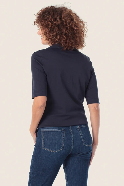 Poloshirt met open kraag