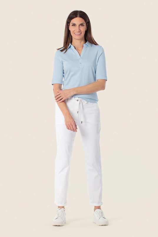 Poloshirt met open kraag