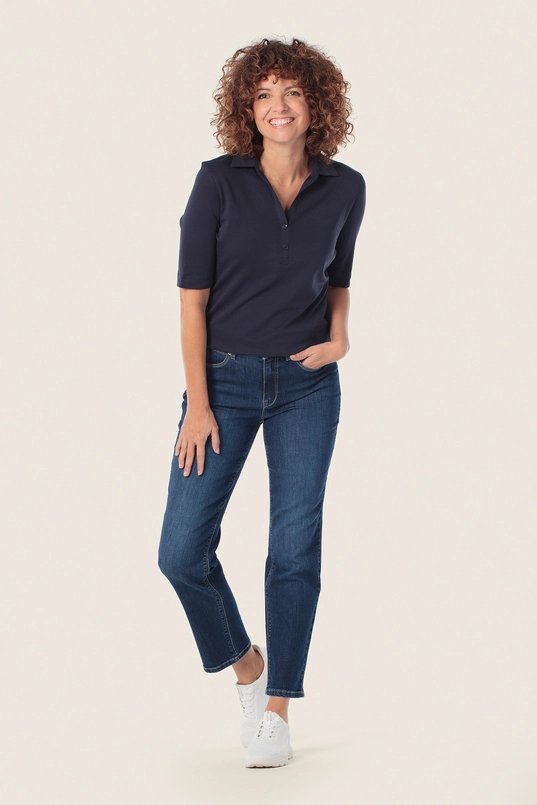 Poloshirt met open kraag