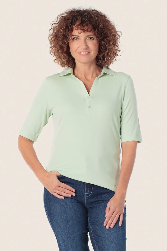 Poloshirt met open kraag