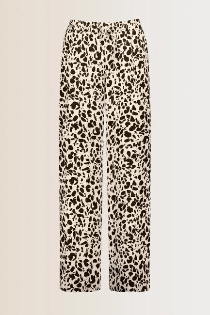 Print broek met wide leg