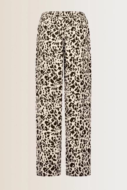 Print broek met wide leg
