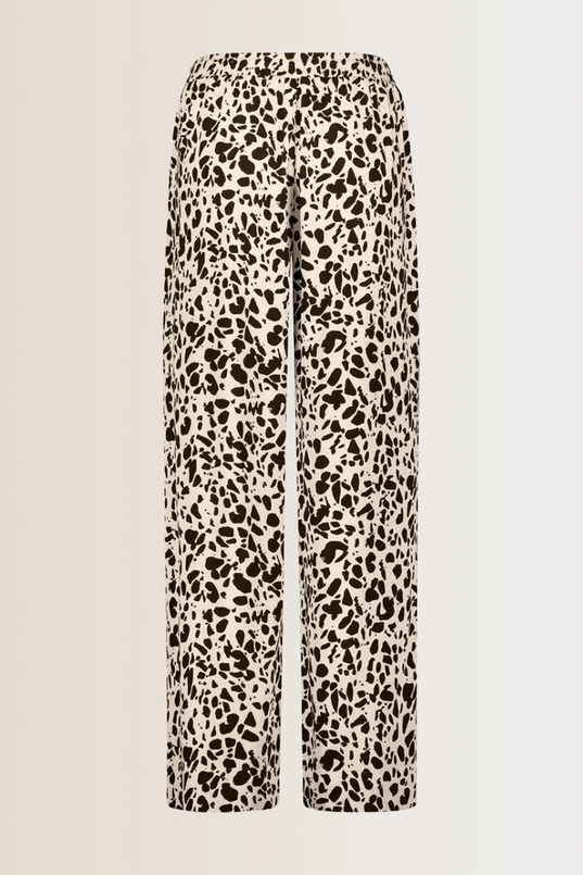 Print broek met wide leg