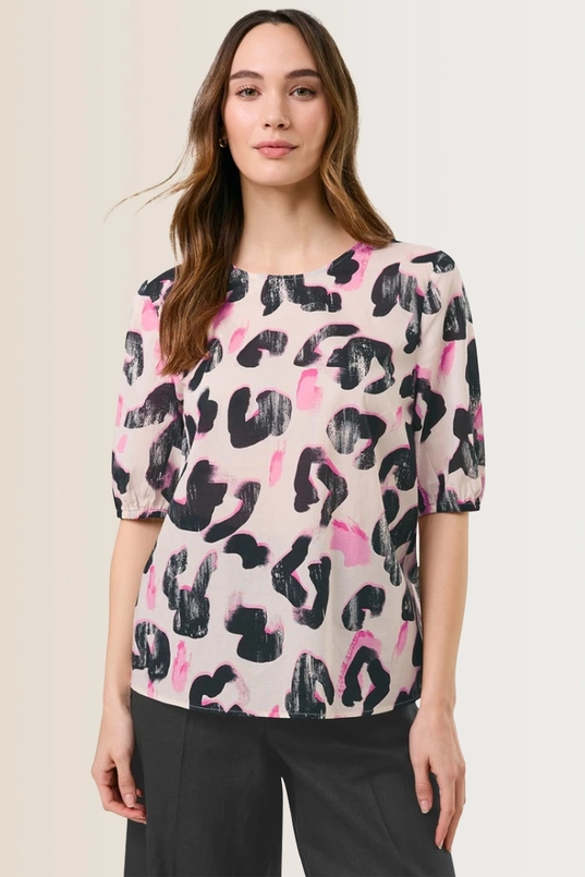 Print top met korte mouw