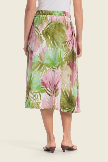 Rok met tropisch dessin